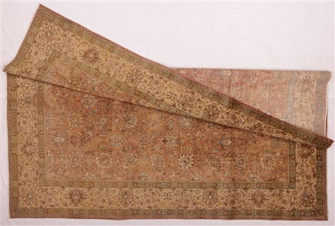 Tabriz Purple Hand Knotted 97 X 1210 Area Rug 400-16777 Image 6