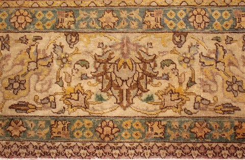 Tabriz Purple Hand Knotted 97 X 1210 Area Rug 400-16777 Image 8