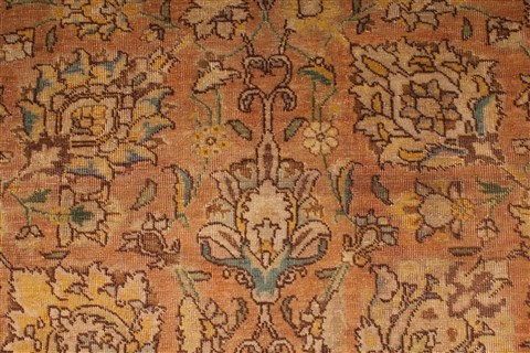 Tabriz Purple Hand Knotted 97 X 1210 Area Rug 400-16777 Image 12