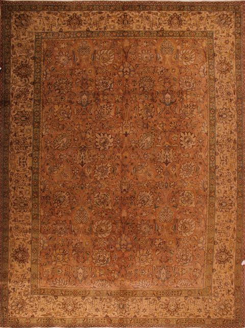 Tabriz Purple Hand Knotted 97 X 1210 Area Rug 400-16777 Image 0