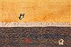 Gabbeh Yellow Hand Knotted 68 X 97 Area Rug 400-16778 Thumb 16
