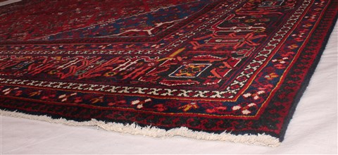 Joshaghan Red Hand Knotted 99 X 117 Area Rug 400-16779 Image 5