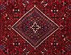 Joshaghan Red Hand Knotted 99 X 117  Area Rug 400-16779 Thumb 3