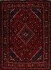 Joshaghan Red Hand Knotted 99 X 117 Area Rug 400-16779 Thumb 0