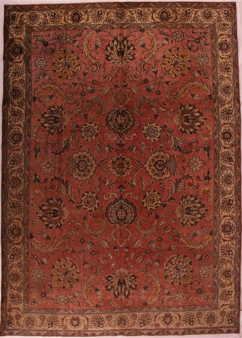 Tabriz Purple Hand Knotted 91 X 1210  Area Rug 400-16781 Image 0