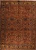 Tabriz Purple Hand Knotted 95 X 131 Area Rug 400-16782 Thumb 0