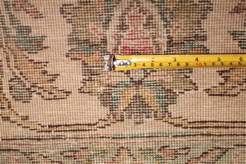 Tabriz Orange Hand Knotted 91 X 120 Area Rug 400-16784 Image 27