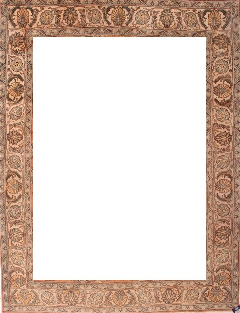 Tabriz Orange Hand Knotted 91 X 120 Area Rug 400-16784 Image 6