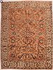 Tabriz Orange Hand Knotted 91 X 120  Area Rug 400-16784 Thumb 4