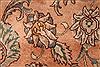 Tabriz Orange Hand Knotted 91 X 120 Area Rug 400-16784 Thumb 23