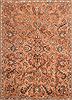 Tabriz Orange Hand Knotted 91 X 120  Area Rug 400-16784 Thumb 5