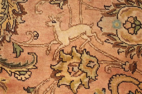 Tabriz Purple Hand Knotted 93 X 130 Area Rug 400-16785 Image 17