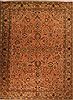 Tabriz Purple Hand Knotted 93 X 130 Area Rug 400-16785 Thumb 0