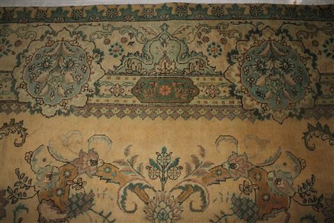 Tabriz Purple Hand Knotted 101 X 132 Area Rug 400-16786 Image 14