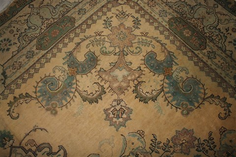 Tabriz Purple Hand Knotted 101 X 132 Area Rug 400-16786 Image 13