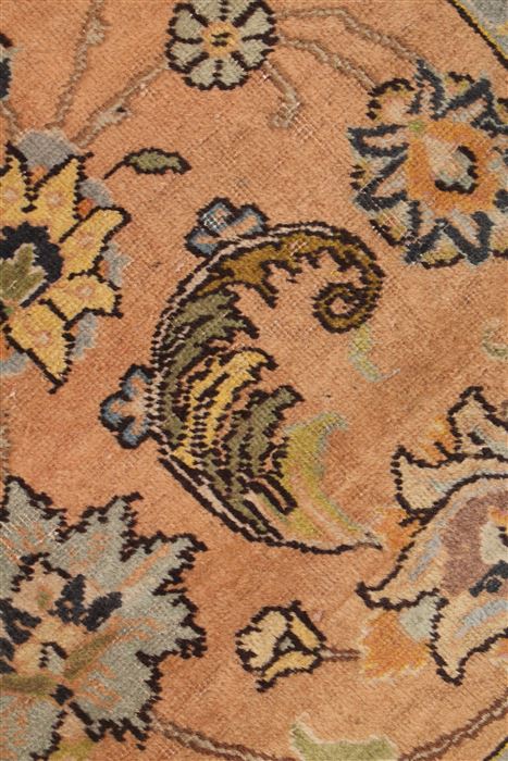 Tabriz Purple Hand Knotted 94 X 131 Area Rug 400-16787 Image 10