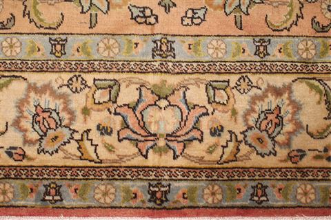 Tabriz Purple Hand Knotted 94 X 131 Area Rug 400-16787 Image 3