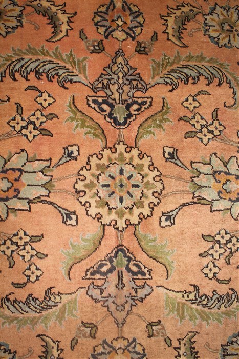 Tabriz Purple Hand Knotted 94 X 131 Area Rug 400-16787 Image 5