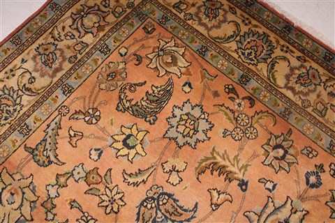 Tabriz Purple Hand Knotted 94 X 131 Area Rug 400-16787 Image 6