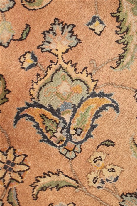 Tabriz Purple Hand Knotted 94 X 131 Area Rug 400-16787 Image 8