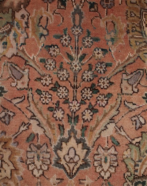 Tabriz Purple Hand Knotted 98 X 1511 Area Rug 400-16788 Image 11