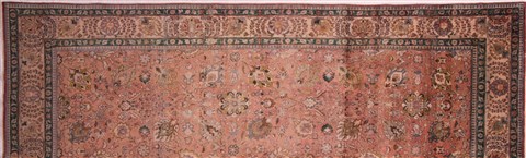 Tabriz Purple Hand Knotted 98 X 1511 Area Rug 400-16788 Image 1