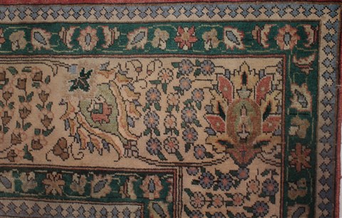 Tabriz Purple Hand Knotted 98 X 1511 Area Rug 400-16788 Image 5