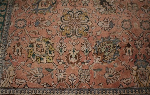 Tabriz Purple Hand Knotted 98 X 1511 Area Rug 400-16788 Image 7