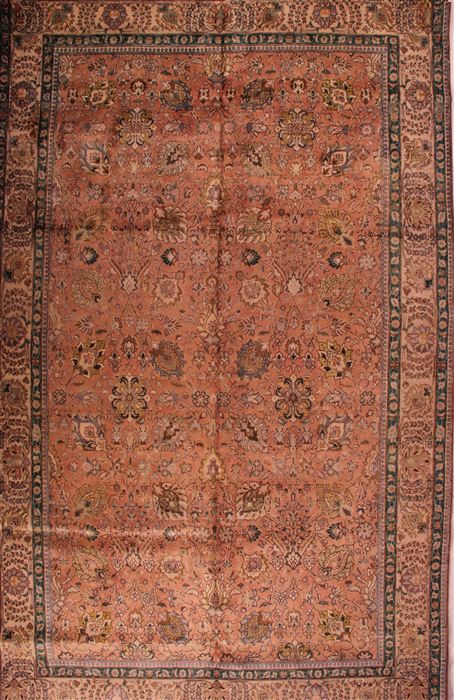 Tabriz Purple Hand Knotted 98 X 1511 Area Rug 400-16788 Image 0