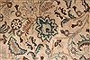 Tabriz Beige Hand Knotted 99 X 130  Area Rug 400-16789 Thumb 5