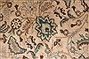 Tabriz Beige Hand Knotted 99 X 130 Area Rug 400-16789 Thumb 5