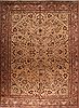 Tabriz Beige Hand Knotted 99 X 130 Area Rug 400-16789 Thumb 0