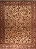 Tabriz Beige Hand Knotted 99 X 130  Area Rug 400-16789 Thumb 0