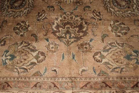 Tabriz Purple Hand Knotted 98 X 130 Area Rug 400-16796 Image 12