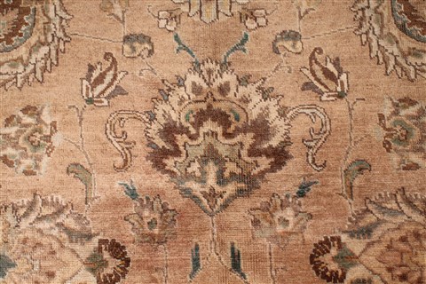 Tabriz Purple Hand Knotted 98 X 130 Area Rug 400-16796 Image 14