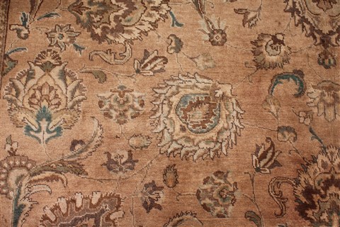 Tabriz Purple Hand Knotted 98 X 130 Area Rug 400-16796 Image 15