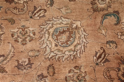 Tabriz Purple Hand Knotted 98 X 130 Area Rug 400-16796 Image 16