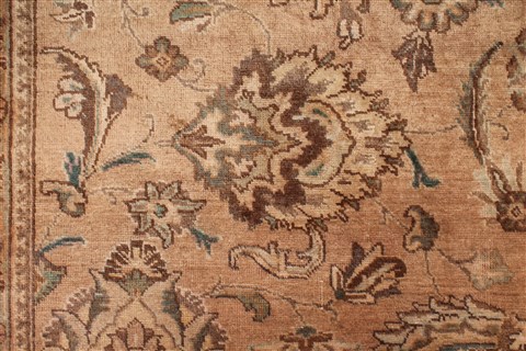 Tabriz Purple Hand Knotted 98 X 130 Area Rug 400-16796 Image 17