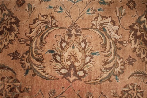 Tabriz Purple Hand Knotted 98 X 130 Area Rug 400-16796 Image 20