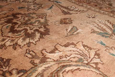 Tabriz Purple Hand Knotted 98 X 130 Area Rug 400-16796 Image 4