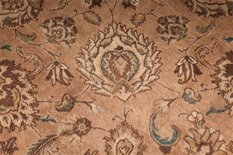 Tabriz Purple Hand Knotted 98 X 130 Area Rug 400-16796 Image 22