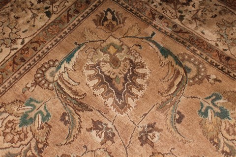 Tabriz Purple Hand Knotted 98 X 130 Area Rug 400-16796 Image 23
