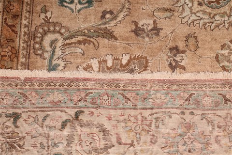 Tabriz Purple Hand Knotted 98 X 130 Area Rug 400-16796 Image 24