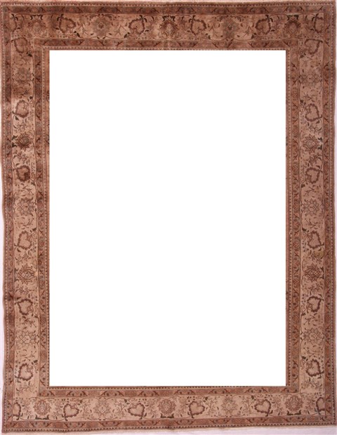 Tabriz Purple Hand Knotted 98 X 130 Area Rug 400-16796 Image 6