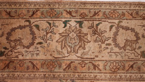 Tabriz Purple Hand Knotted 98 X 130 Area Rug 400-16796 Image 11