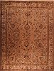 Tabriz Purple Hand Knotted 98 X 130 Area Rug 400-16796 Thumb 0