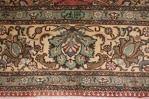 Tabriz Purple Hand Knotted 98 X 130 Area Rug 400-16798 Image 15