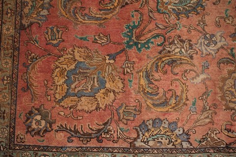 Tabriz Purple Hand Knotted 98 X 130 Area Rug 400-16798 Image 17