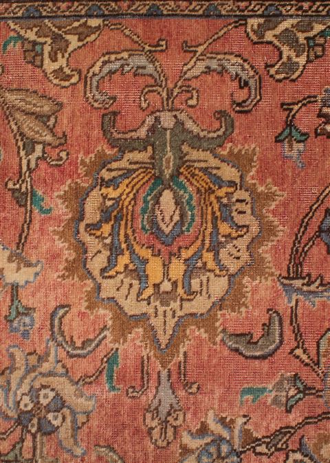 Tabriz Purple Hand Knotted 98 X 130 Area Rug 400-16798 Image 18