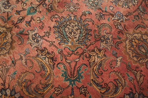 Tabriz Purple Hand Knotted 98 X 130 Area Rug 400-16798 Image 19